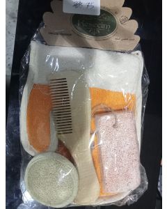 MASSAGE GLOVE WITH COMBE SET 4 (75)